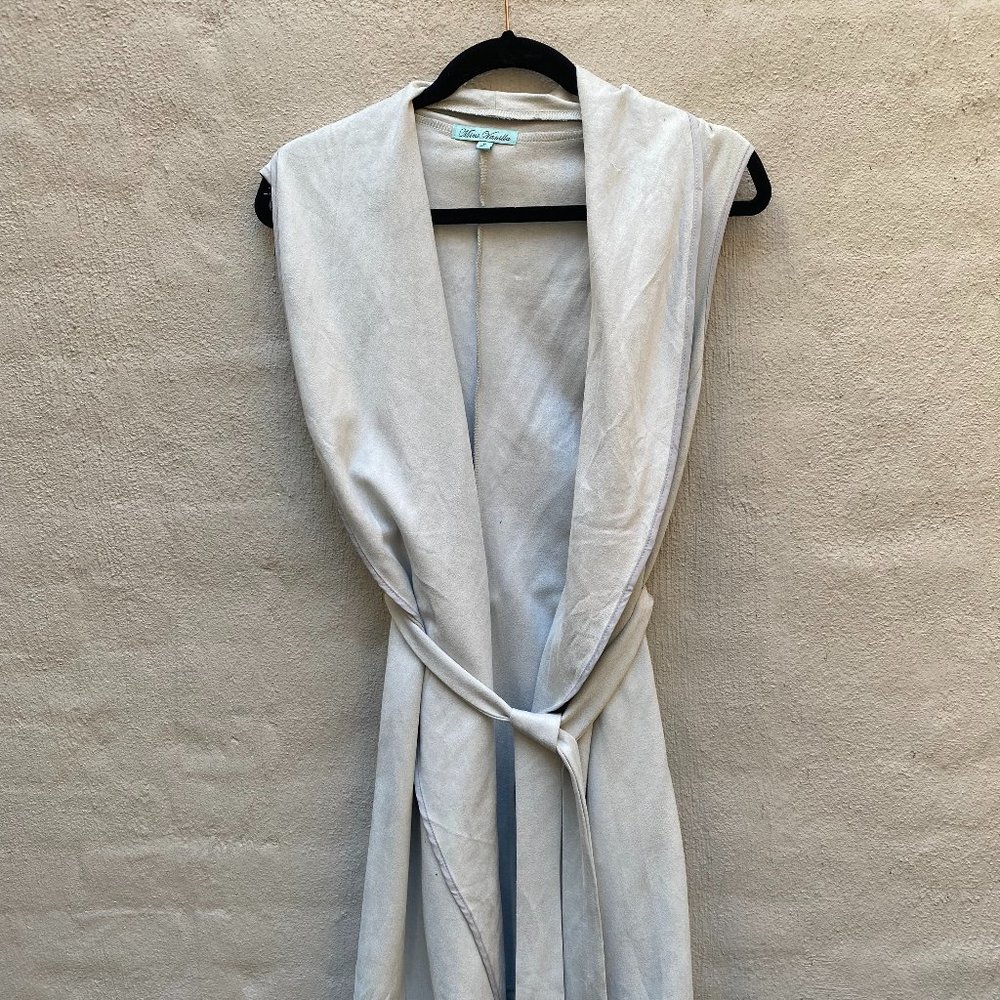 LF Powder Blue Velvet Vest